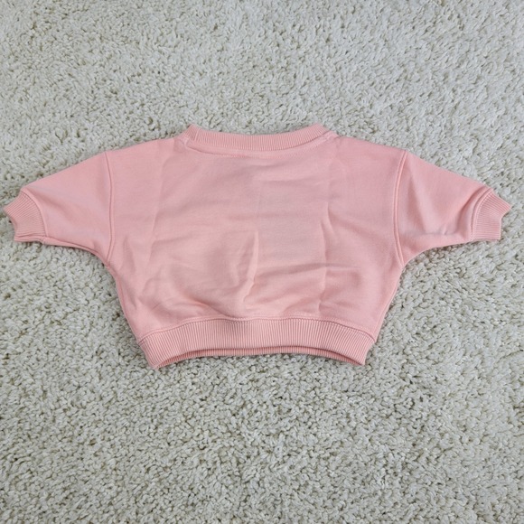 Unisex Organic Cotton Peach Crewneck Sweatshirt Newborn Lot of 2 - Picture 11 of 12